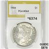 Image 1 : 1904 Morgan Silver Dollar PGA-MS64
