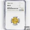 Image 1 : 1904 $2.50 Gold Quarter Eagle NGC-MS65