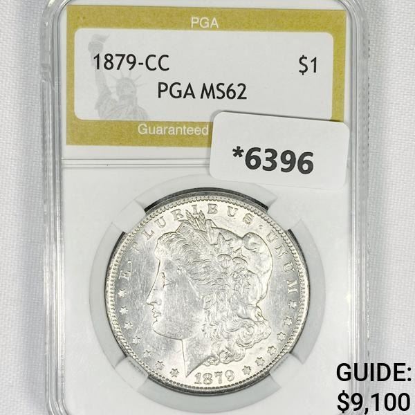 1879-CC Morgan Silver Dollar PGA-MS62