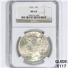 Image 1 : 1922 Silver Peace Dollar NGC-MS63