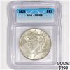 Image 1 : 1924 Silver Peace Dollar ICG-MS65