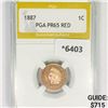 Image 1 : 1887 Indian Head Cent PGA-PR65 RED