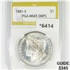 Image 1 : 1881-S Morgan Silver Dollar PGA-MS65 DMPL