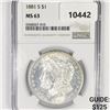 1881-S Morgan Silver Dollar NGC-MS63