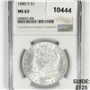 Image 1 : 1880-S Morgan Silver Dollar NGC-MS63