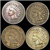 Image 1 : (4) Indian Head Cent