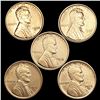 Image 1 : (5) Wheat Cents UNCIRCULATED