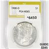Image 1 : 1900-O Morgan Silver Dollar PGA-MS65