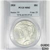 Image 1 : 1935 Silver Peace Dollar PCGS-MS62