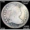 Image 1 : 1796 Draped Bust Quarter LIGHTLY CIRC