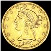 Image 1 : 1901-S $5 Gold Half Eagle UNCIRCULATED