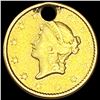 Image 1 : 1851 Rare Gold Dollar LIGHTLY CIRCULATED