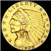 Image 1 : 1925-D $2.50 Gold Quarter Eagle UNCIRCULATED
