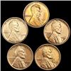 Image 1 : (5) Wheat Cents UNCIRCULATED
