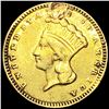 Image 1 : 1874 Rare Gold Dollar ABOUT UNCIRCULATED