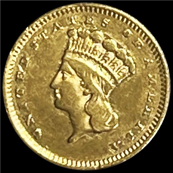 1858-S Rare Gold Dollar ABOUT UNCIRCULATED
