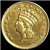 Image 1 : 1858-S Rare Gold Dollar ABOUT UNCIRCULATED