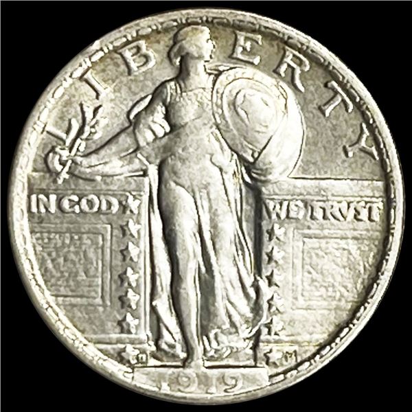 1919-D Standing Liberty Quarter CLOSELY UNC