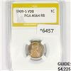 Image 1 : 1909-S VDB Wheat Cent PGA-MS64 RB