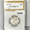 Image 1 : 1917-D Standing Liberty Quarter PGA-MS62 FH