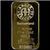 Image 1 : Swiss 1oz Fine Gold Bar UNCIRCULATED