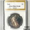 Image 1 : 1860 Seated Liberty Dollar PGA-PR66 Rainbow