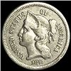 Image 1 : 1873 Nickel Three Cent LIGHTLY CIRCULATED
