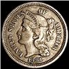 Image 1 : 1881 Nickel Three Cent ABOUT UNCIRCULATED