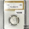 Image 1 : 1835 Capped Bust Quarter PGA-MS63 PL