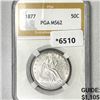Image 1 : 1877 Seated Liberty Half Dollar PGA-MS62