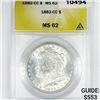 Image 1 : 1882-CC Morgan Silver Dollar ANACS-MS62