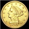 Image 1 : 1907 $2.50 Gold Quarter Eagle UNCIRCULATED