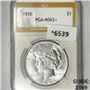 Image 1 : 1926 Silver Peace Dollar PGA-MS62+