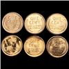 Image 2 : RED Wheat Cents (6) UNCIRCULATED
