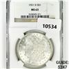 Image 1 : 1921-D Morgan Silver Dollar NGC-MS63