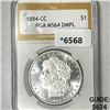 Image 1 : 1884-CC Morgan Silver Dollar PGA-MS64 DMPL