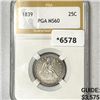 Image 1 : 1839 Seated Liberty Quarter PGA-MS60