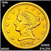Image 1 : 1846-D $2.50 Gold Quarter Eagle UNCIRCULATED