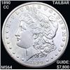 Image 1 : 1890-CC Tailbar Morgan Silver Dollar CHOICE BU