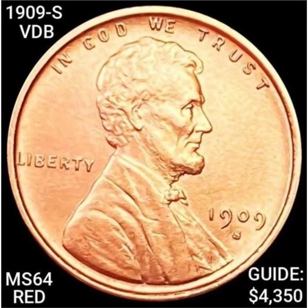 1909-S VDB Lincoln Wheat Cent CHOICE BU RED