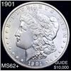 Image 1 : 1901 Morgan Silver Dollar UNCIRCULATED+