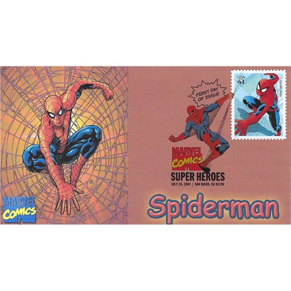 Spider-Man first day cover