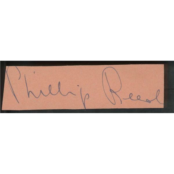 Phillip Reed signature cut