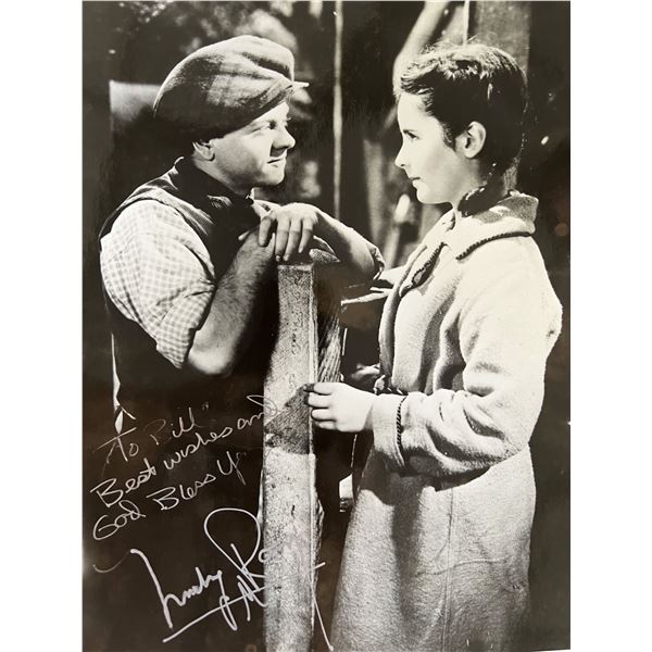 Mickey Rooney signed photo