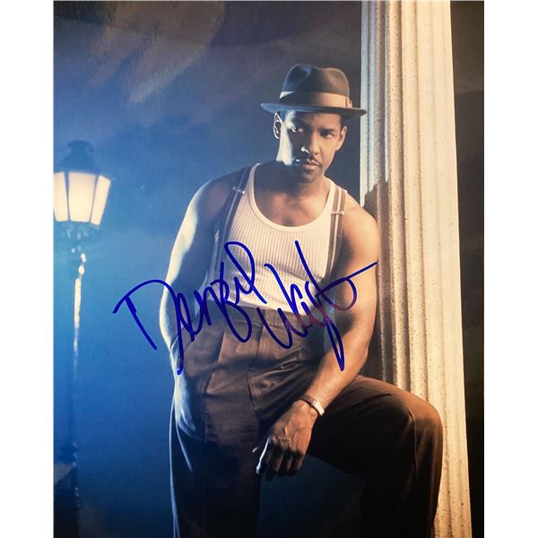 Devil in a Blue Dress Denzel Washington signed movie photo