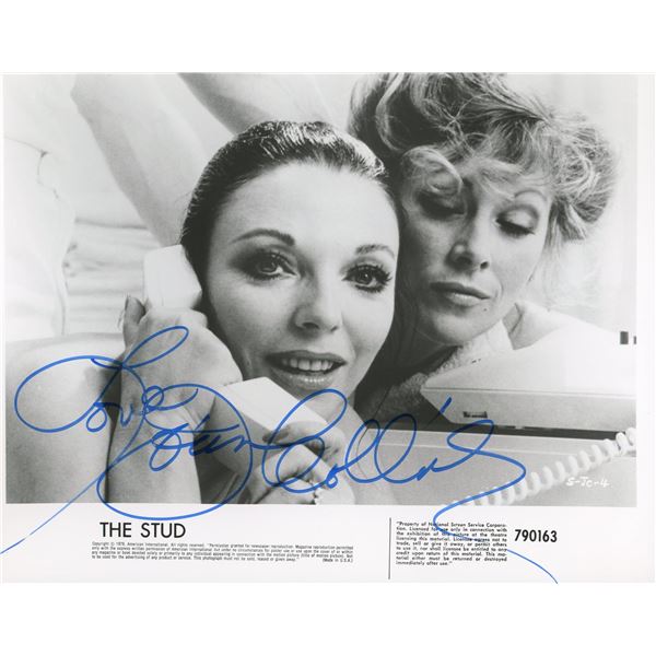 Joan Collins signed The Stud movie still