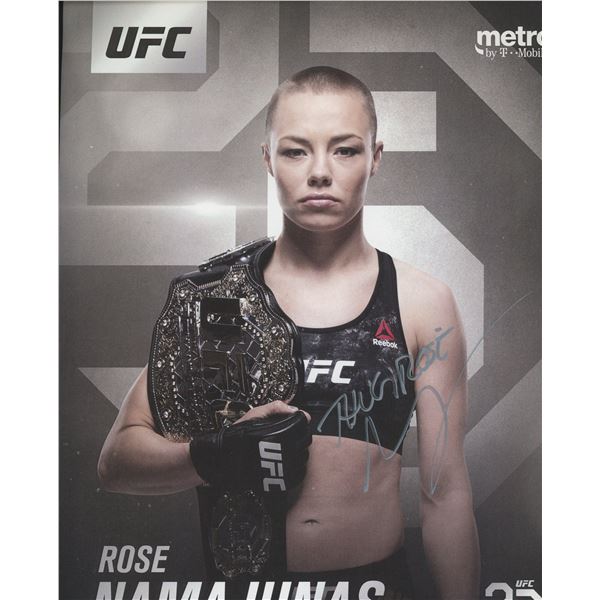 Rose Namajunas signed photo