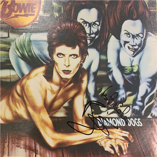 David Bowie signed album Diamond Dogs