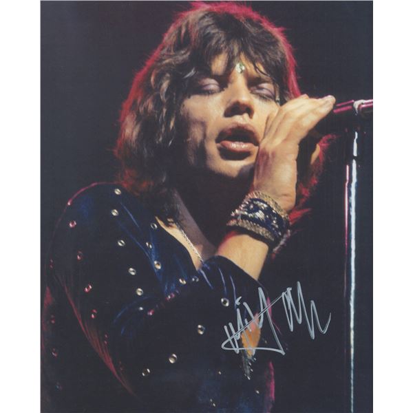 Mick Jagger signed photo