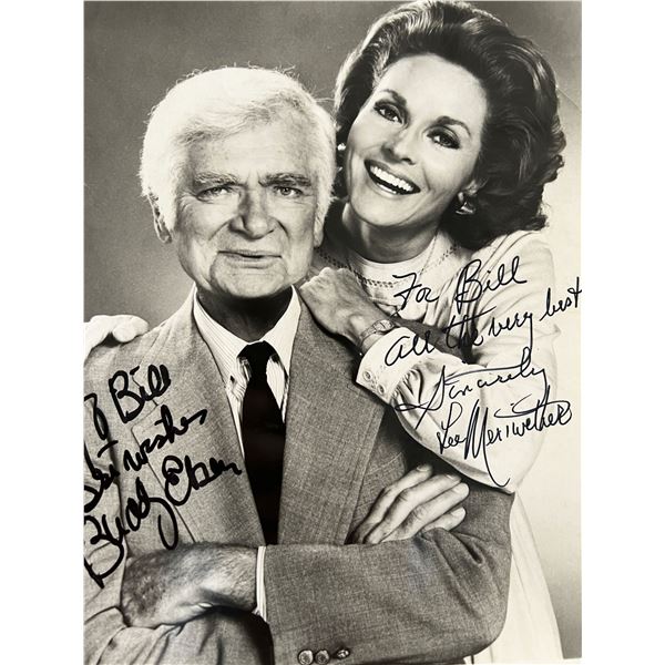 Barnaby Jones Buddy Ebsen and Lee Meriwether signed photo